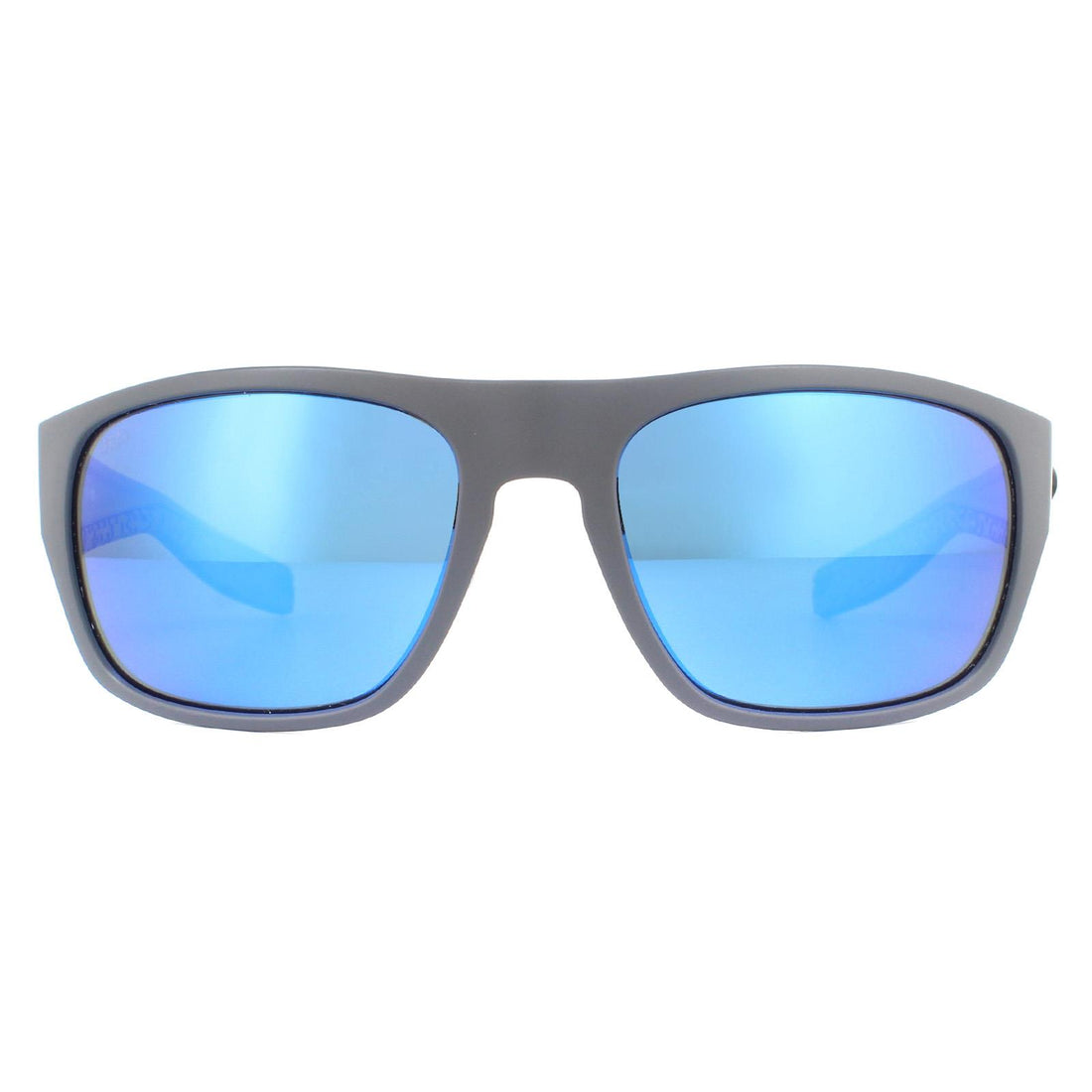 Costa Del Mar Tico Sunglasses Matte Grey Blue Mirror Polarized Glass
