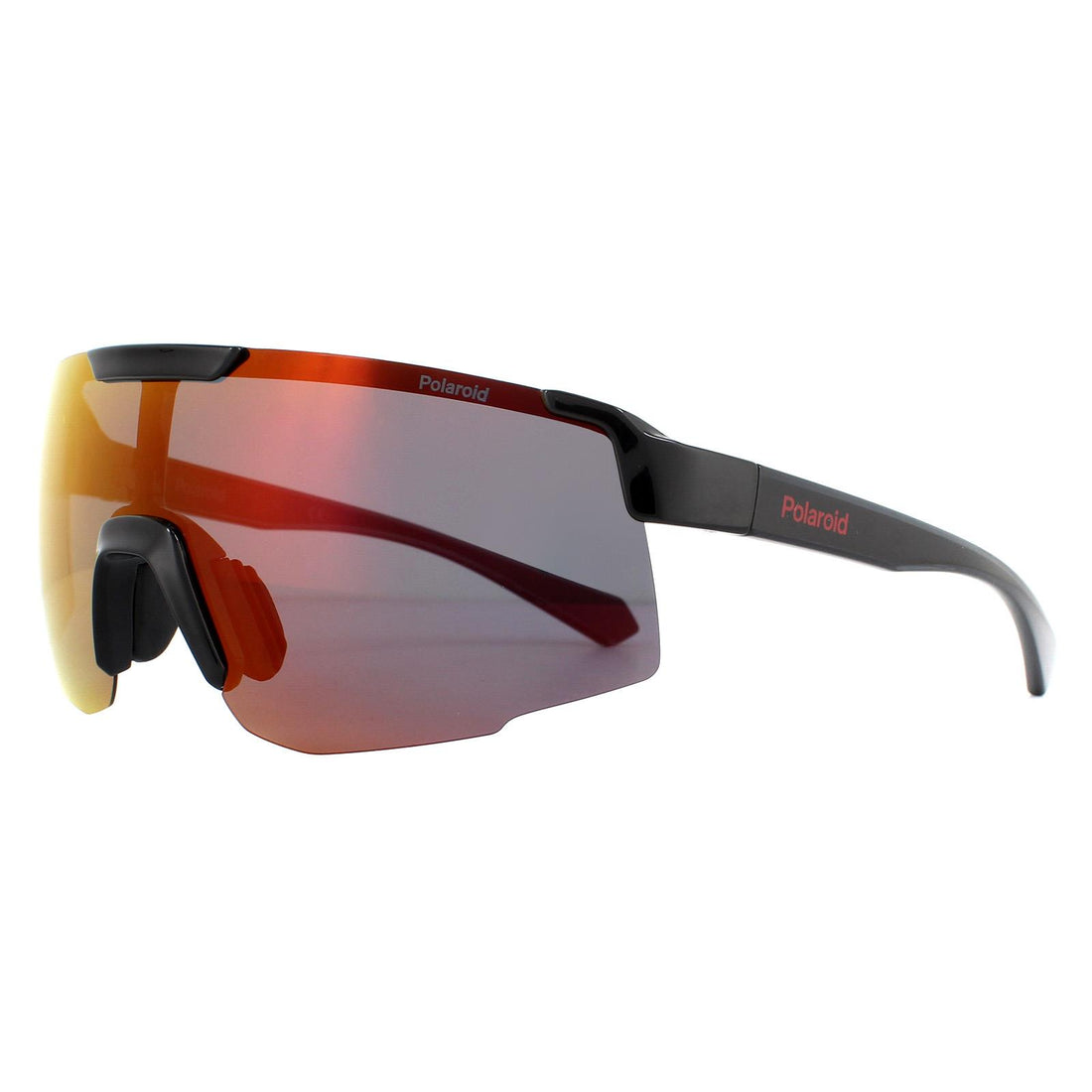 Polaroid Sport Sunglasses PLD 7035/S 807/OZ Black Red Mirror Polarized