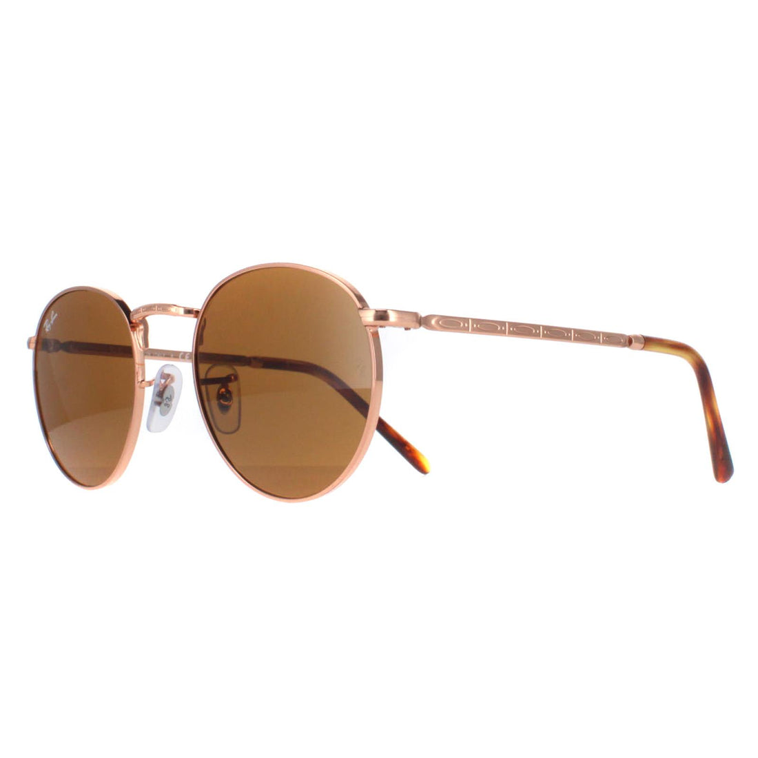Ray-Ban Sunglasses RB3637 New Round 920233 Rose Gold Brown