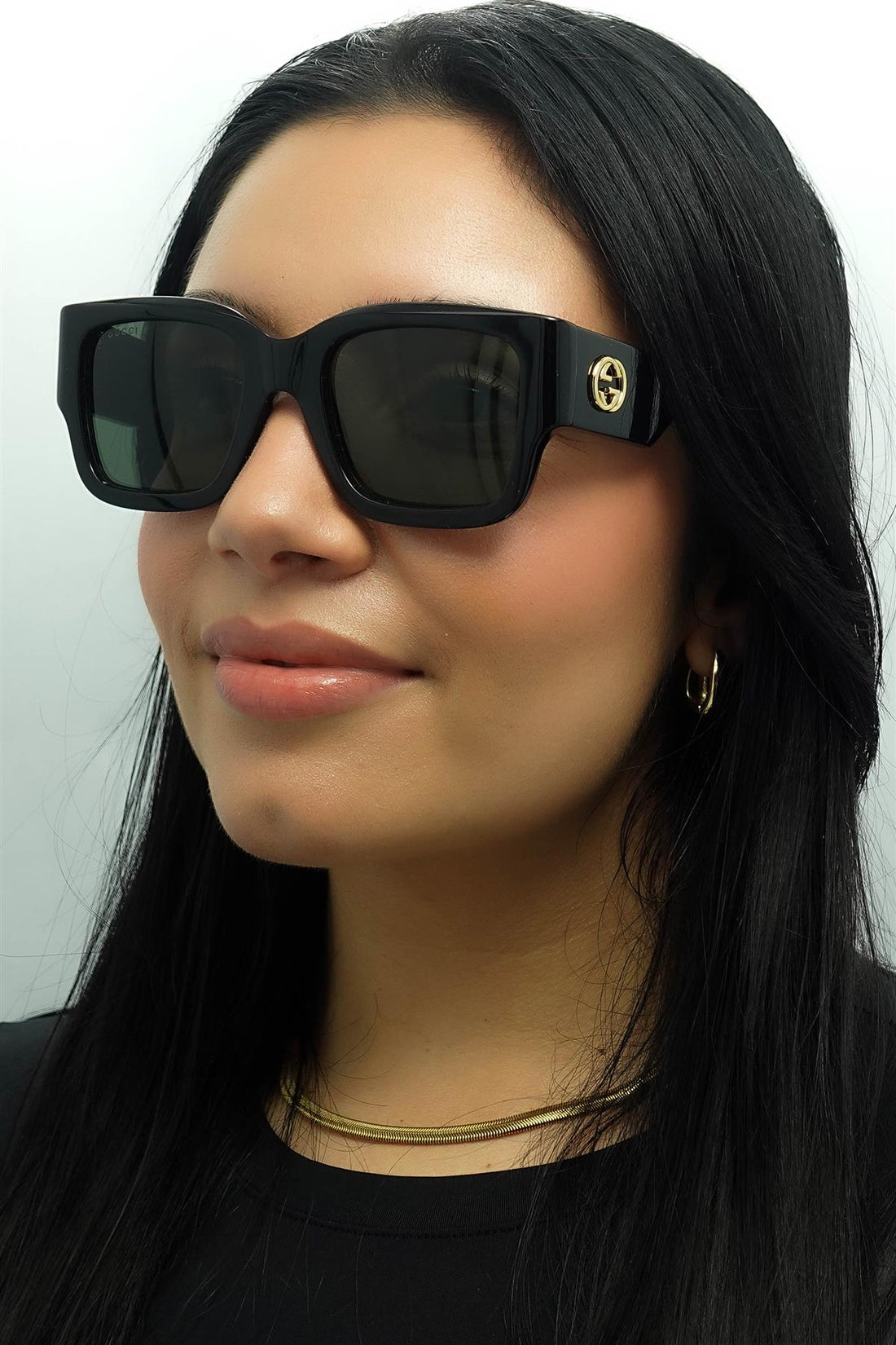 Gucci Sunglasses GG1663S 001 Black with Havana Grey