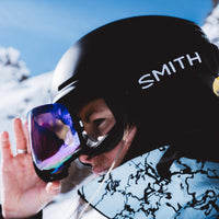 Smith Ski Goggles 4D Mag 0JX 4B Black ChromaPop Everyday Blue Mirror & CP Storm Blue Sensor Mirror
