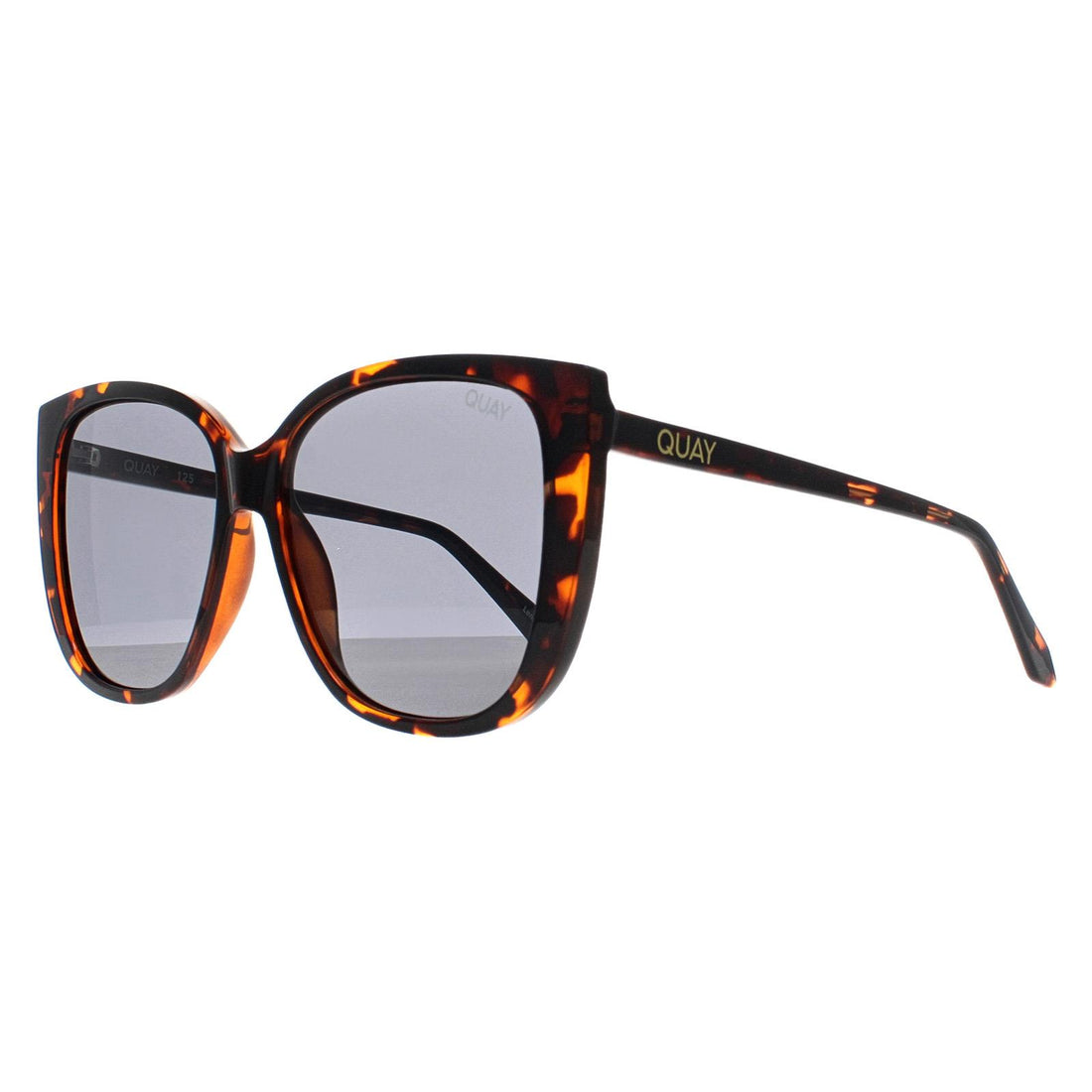 Quay Sunglasses Ever After TORT Tortoise Smoke Grey