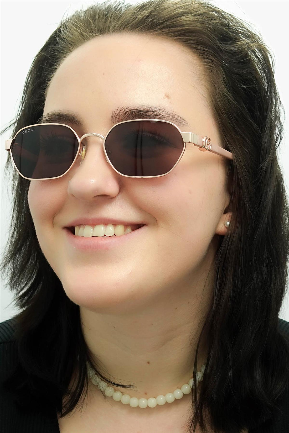 Gucci Sunglasses GG1593S 003 Shiny Rose Gold and Pink Violet