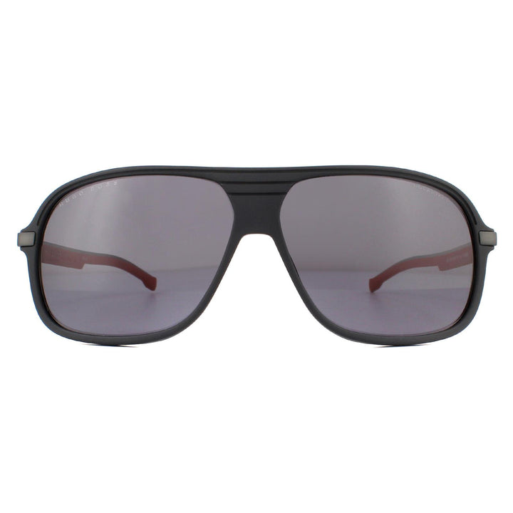 Hugo Boss Sunglasses BOSS 1200/S BLX/M9 Matte Black Red Grey Polarized