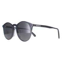 Moncler Sunglasses ML0213-F 01D Shiny Transparent Dark Grey Smoke Polarized