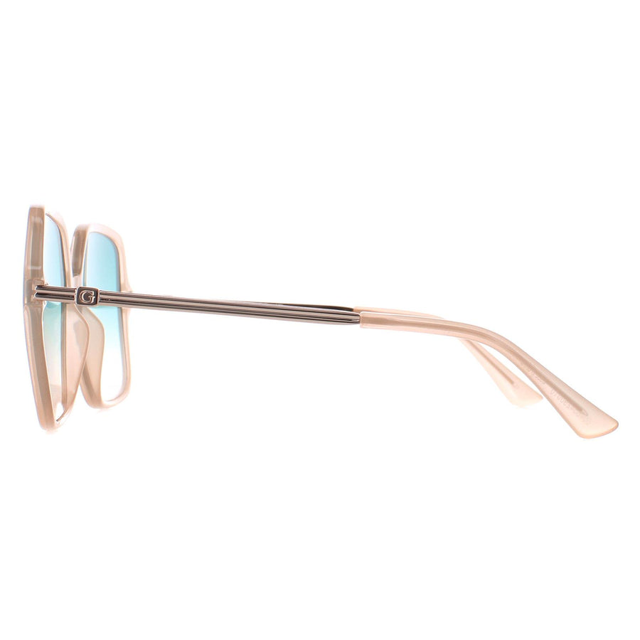 Guess Sunglasses GU7845 57P Shiny Beige Green Gradient