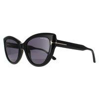 Tom Ford Sunglasses Anya FT0762 01A Shiny Black Smoke Grey