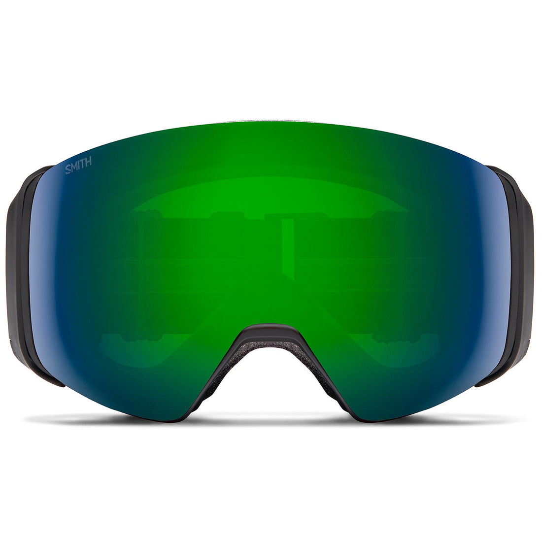 Smith Ski Goggles 4D Mag 0JX MK Black ChromaPop Sun Green Mirror & CP Storm Rose Flash