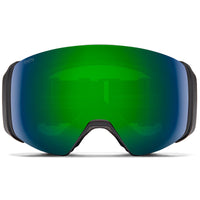 Smith Ski Goggles 4D Mag 0JX MK Black ChromaPop Sun Green Mirror & CP Storm Rose Flash