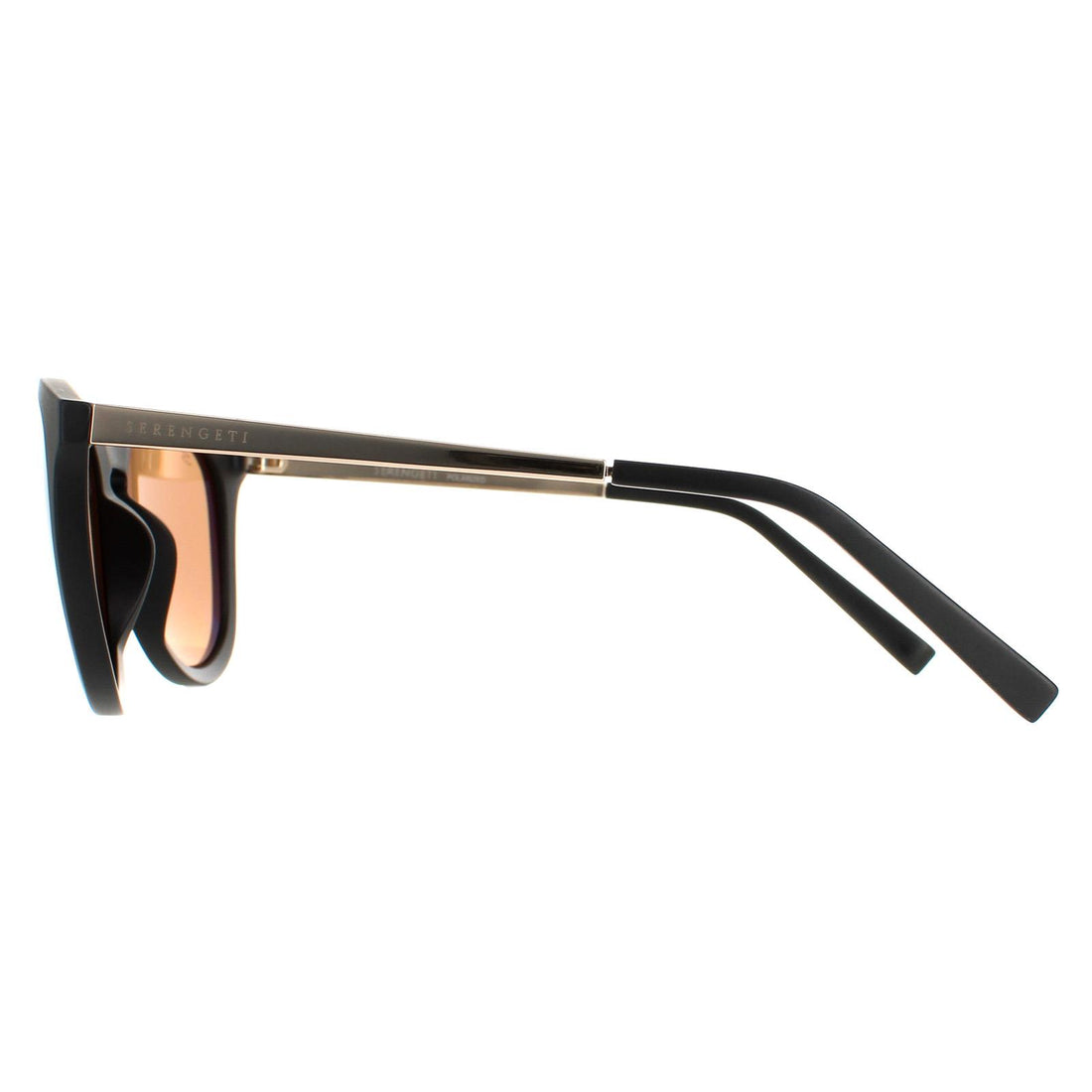 Serengeti Sunglasses Brawley SS556002 Matte Black Saturn Polarized Drivers Brown