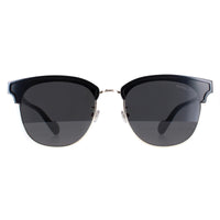 Moncler Sunglasses ML0112-K 01A Shiny Black Gold Dark Grey