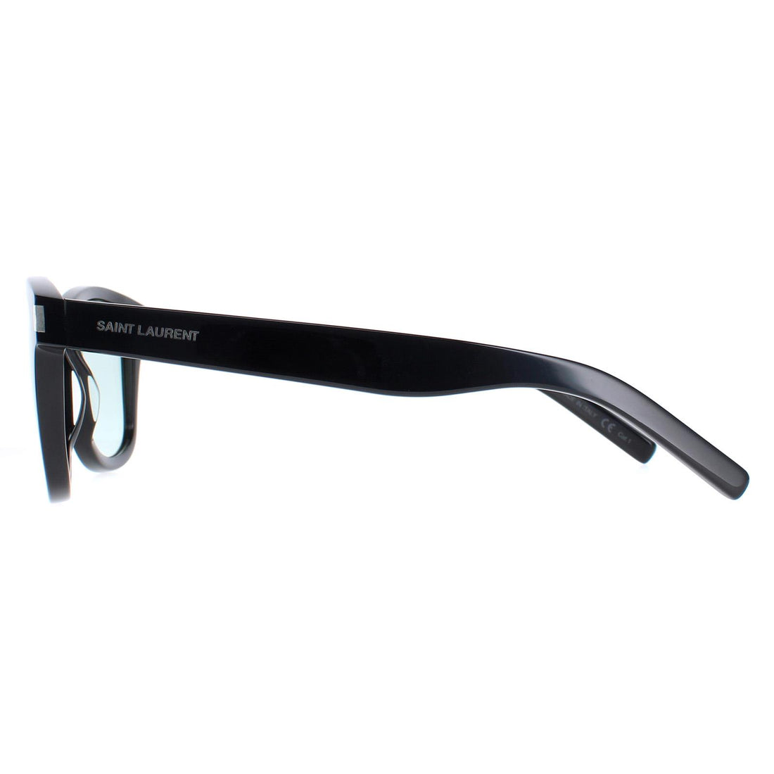 Saint Laurent Sunglasses CLASSIS SL 51 062 Shiny Black Solid Light Green