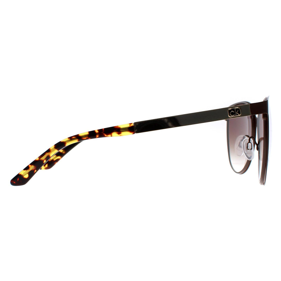 Calvin Klein Sunglasses CK20139S 201 Matte Dark Brown Brown Gradient