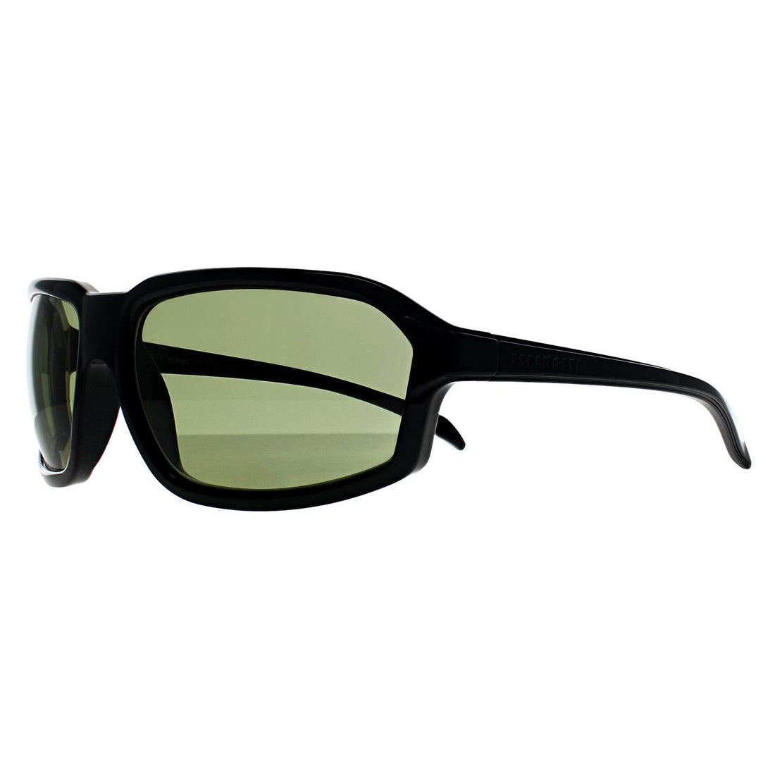 Serengeti Sunglasses Hext SS571002 Shiny Black Transparent Layer Saturn Polarized 555nm