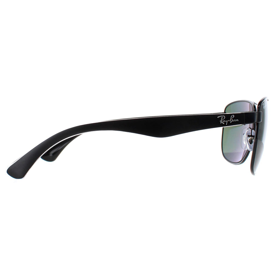 Ray-Ban Sunglasses 3533 002/9A Black & Transparent Green Polarized