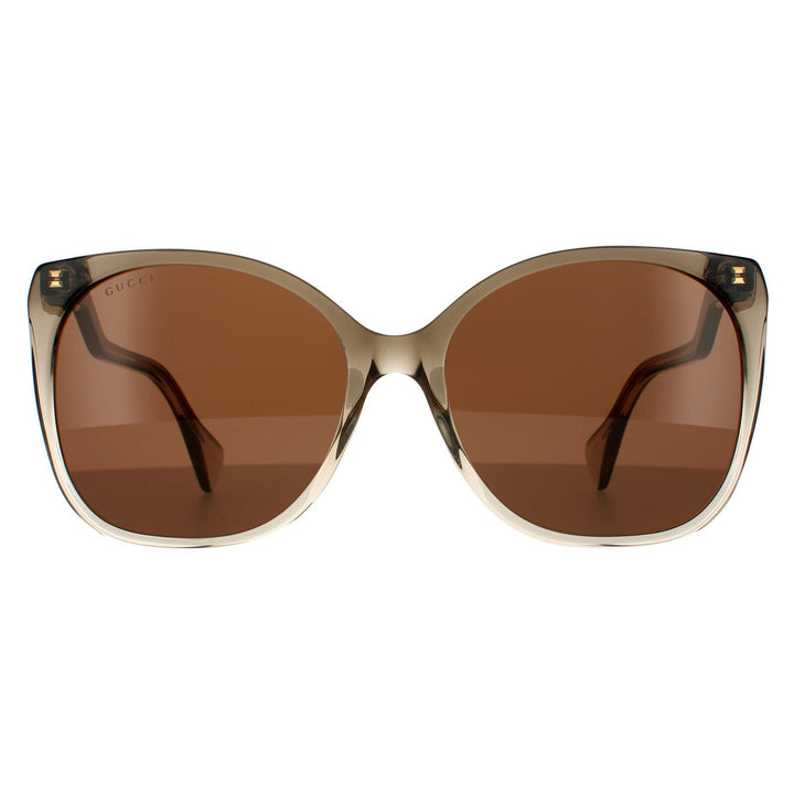 Gucci Sunglasses GG1010S 002 Brown Brown