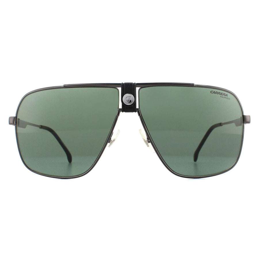 Carrera 1018/S Sunglasses Dark Ruthenium Black / Green Polarized