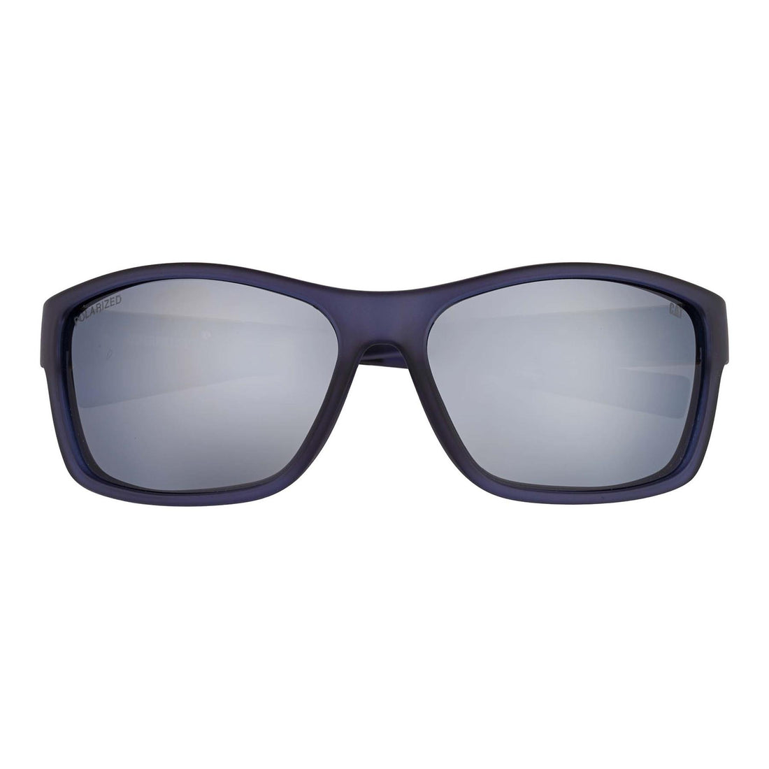 Caterpillar Sunglasses CTS-8029 106P Matte Navy Yellow Grey Silver Mirror Polarized