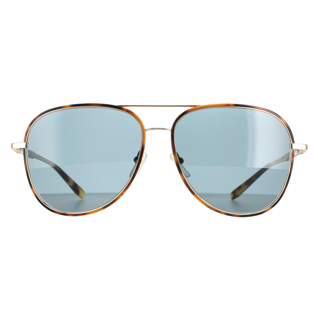 Salvatore Ferragamo Sunglasses SF181S 281 Vintage Tortoise and Shiny Gold Blue