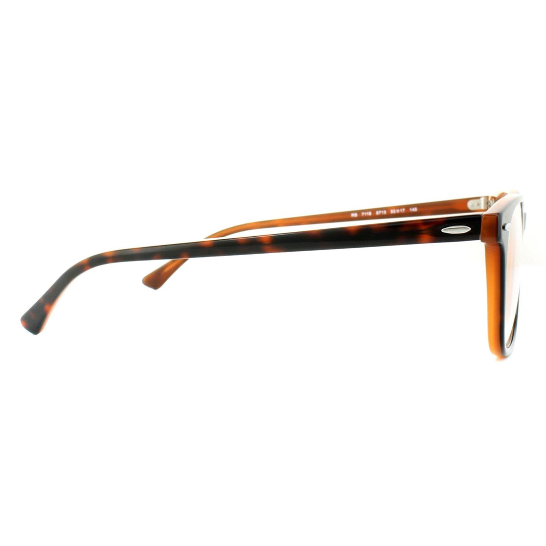 Ray-Ban Glasses Frames 7119 5713 Top Havana on Light Brown Mens Womens 53mm