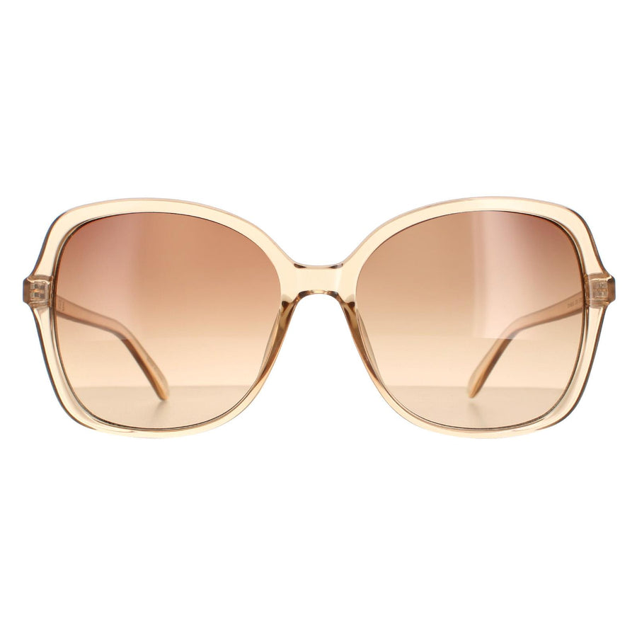 Calvin Klein CK19561S Sunglasses Crystal Beige / Brown Gradient