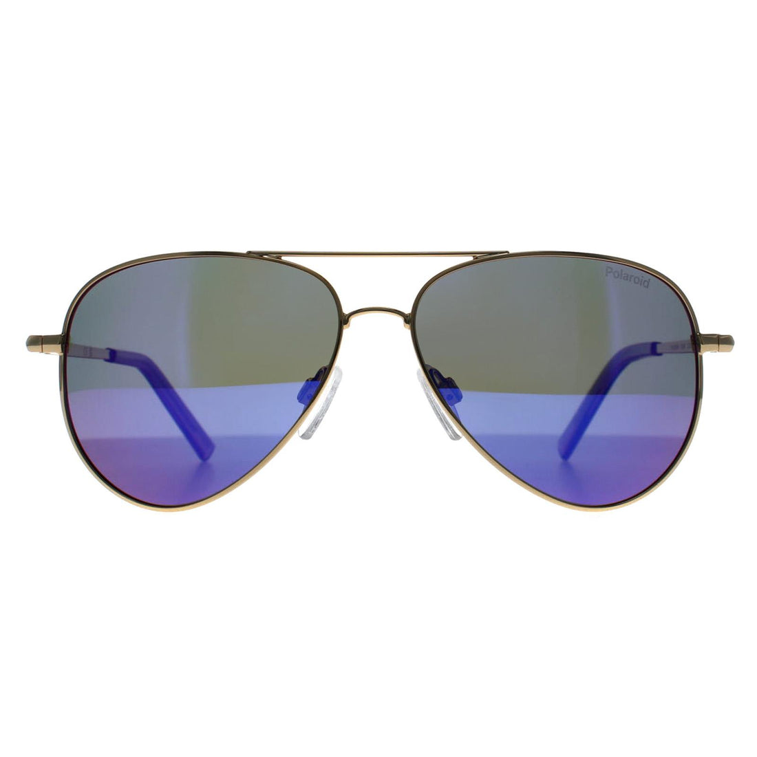 Polaroid Kids Sunglasses PLD 8015/N HZJ MF Gold Lilac Violet Mirror Polarized