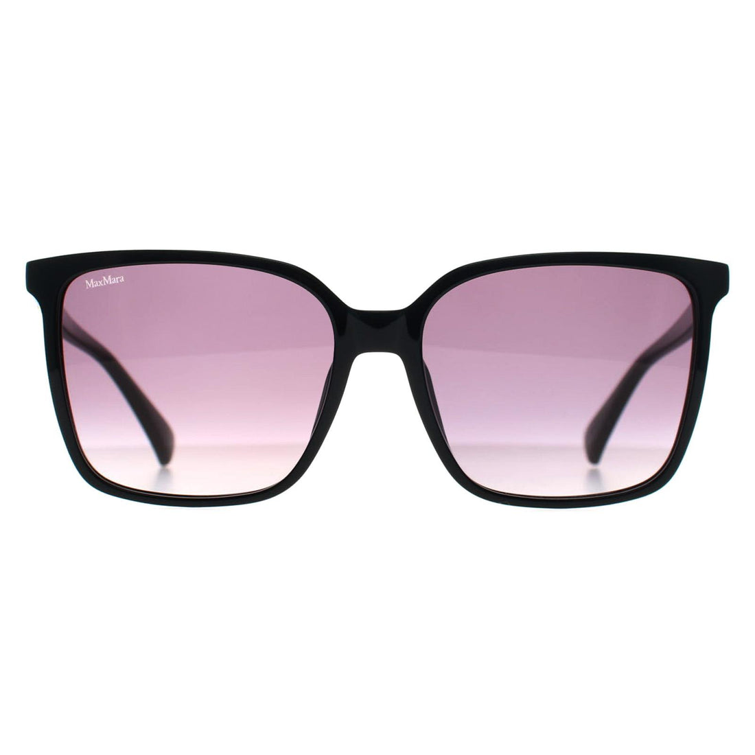 Max Mara Sunglasses MM0046 Emme11 01B Shiny Black Smoke Grey Gradient