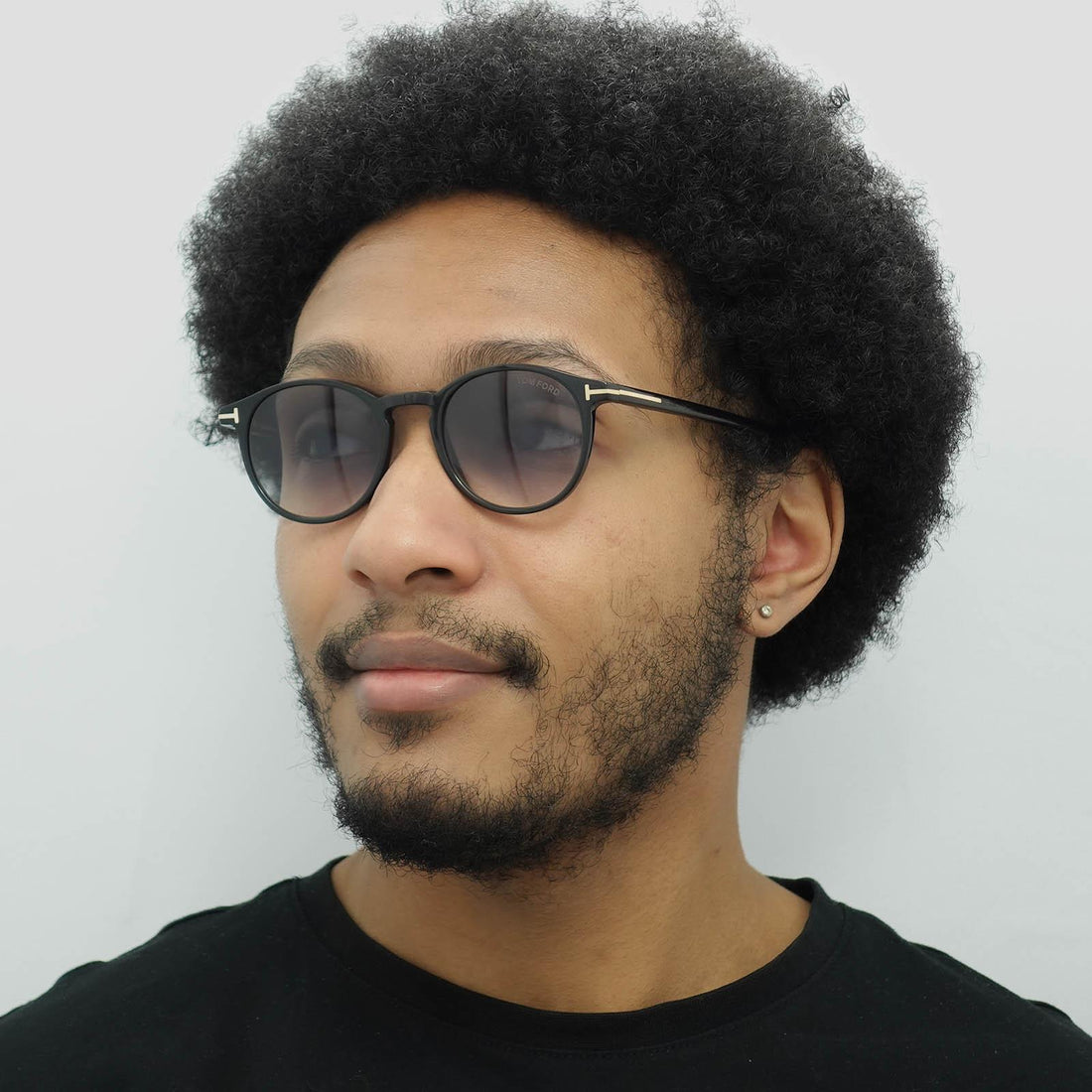 Tom Ford Sunglasses Andrea FT0539 01B Black Grey Gradient