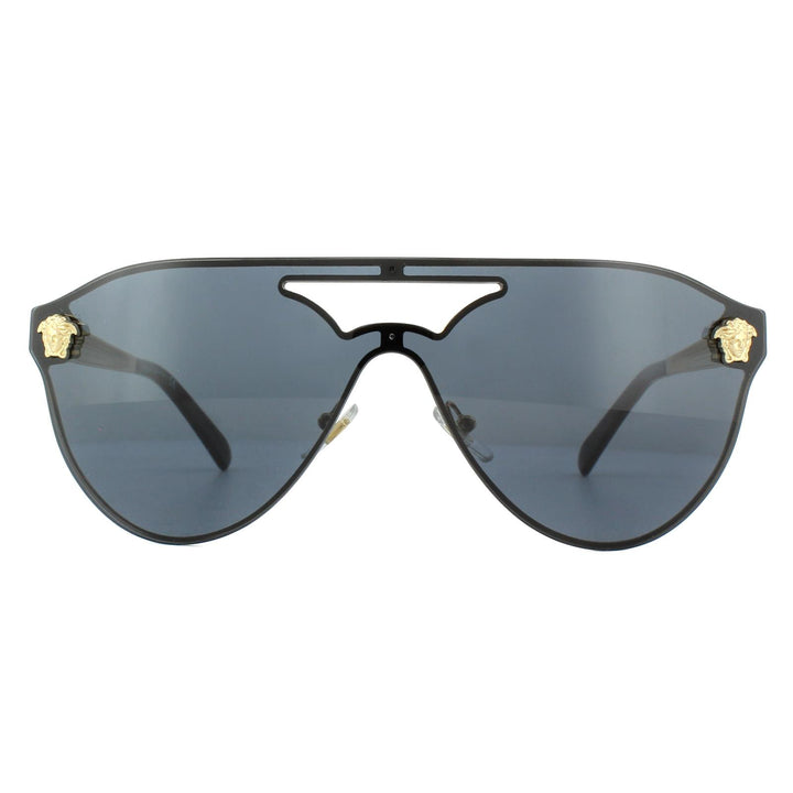 Rental Versace Sunglasses VE2161 100287 Gold Black Grey