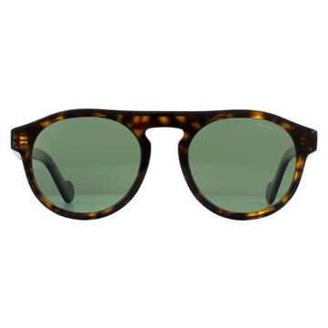 Moncler Sunglasses ML0073 52R Dark Havana Green Polarized