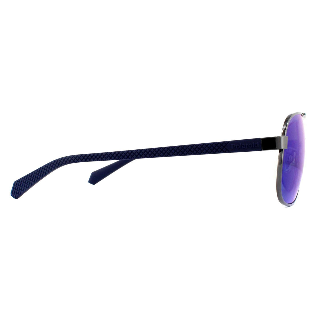 Polaroid Sunglasses PLD 2059/S KJ1 5X Dark Ruthenium Grey Blue Mirror Polarized