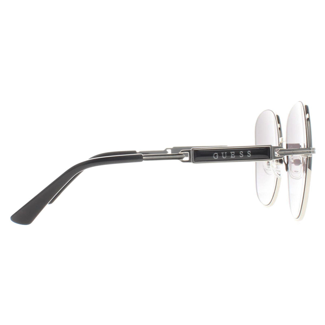 Guess Sunglasses GF6190 10B Shiny Light Nickeltin Grey Gradient