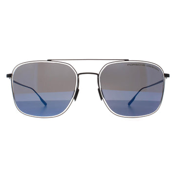 Porsche Design Sunglasses P8940 A Black Blue Mirror