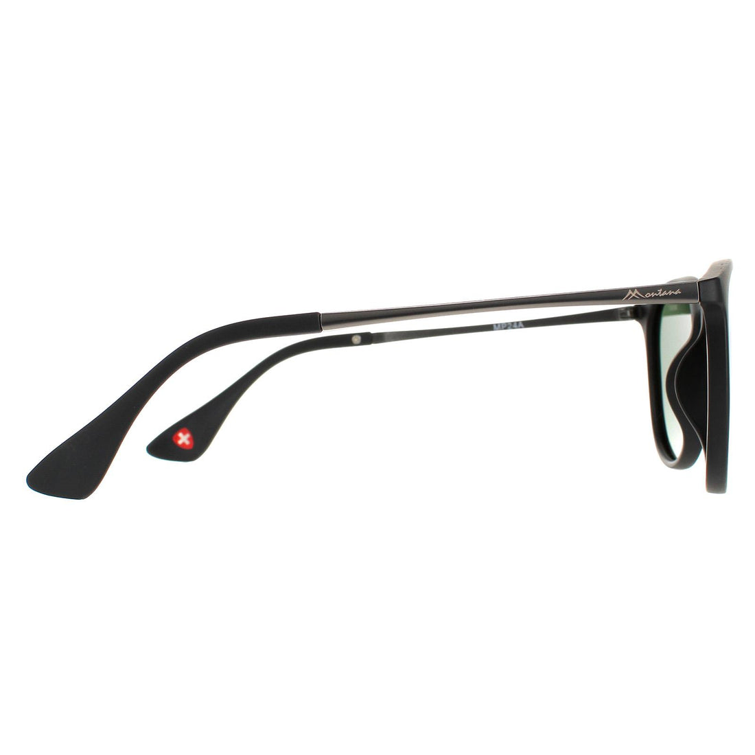 Montana Sunglasses MP24 A Matte Black Green Polarized