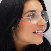 Ray-Ban Glasses Frames 6489 Aviator 2501 Silver 58mm