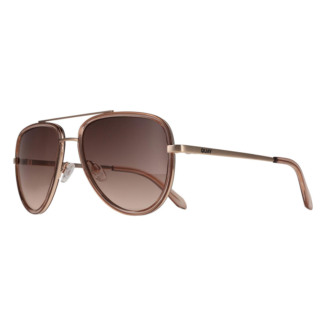 Quay Sunglasses All In Medium 45289 Doe Brown Gradient