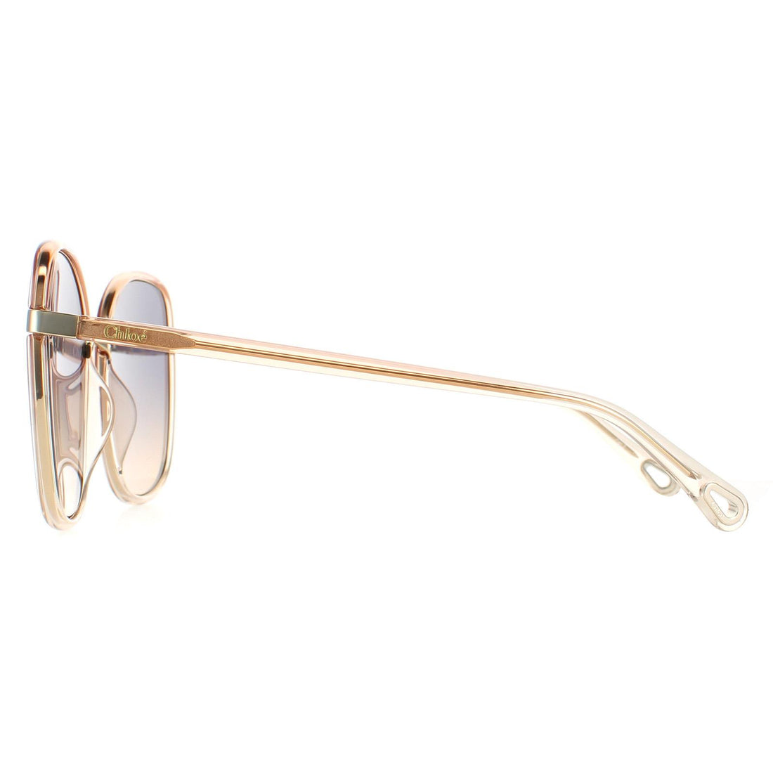 Chloe Sunglasses CH0031S Franky 004 Orange Crystal Fade and Gold Blue to Brown Gradient