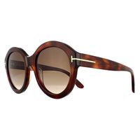 Tom Ford Sunglasses Kelly 0611 53F Blonde Havana Gradient Brown