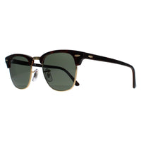 Ray-Ban Sunglasses Clubmaster 3016 990/58 Red Havana Green Polarized Small 49mm