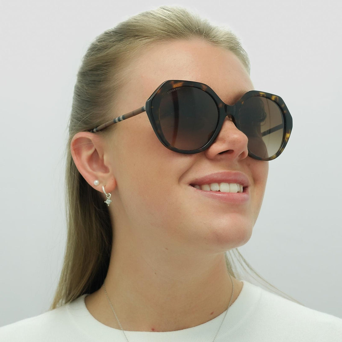 Burberry Sunglasses BE4375 401713 Dark Havana Brown Gradient