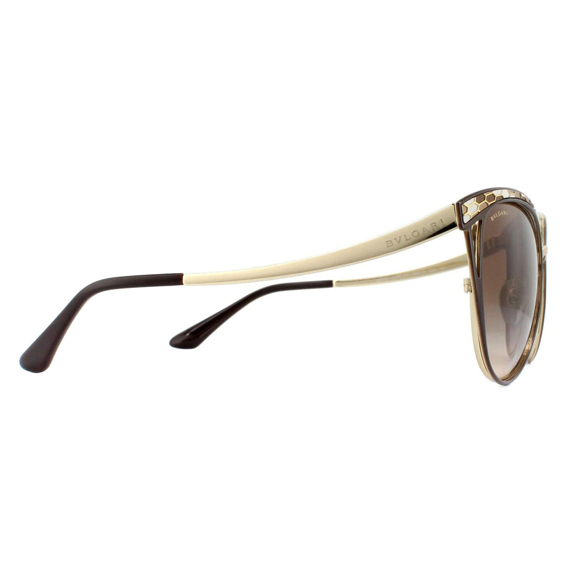 Bvlgari Sunglasses 6083 203013 Brown & Pale Gold Brown Gradient