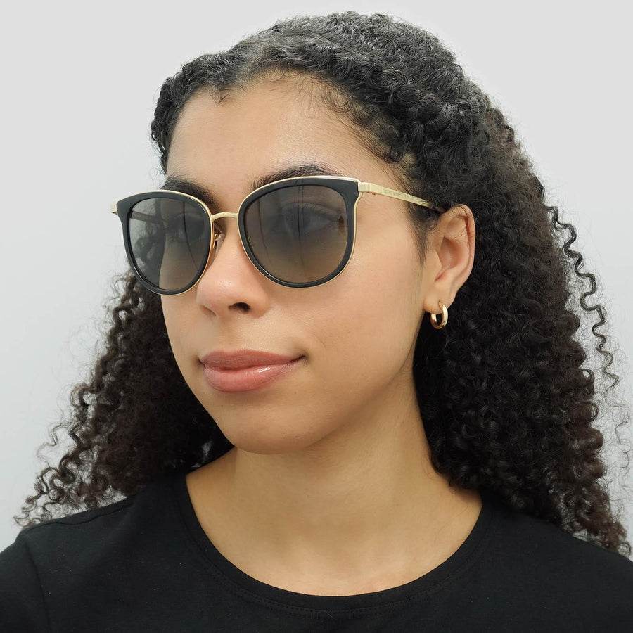 Michael Kors Sunglasses Adrianna 1 1010 110011 Black Gold Grey Gradient