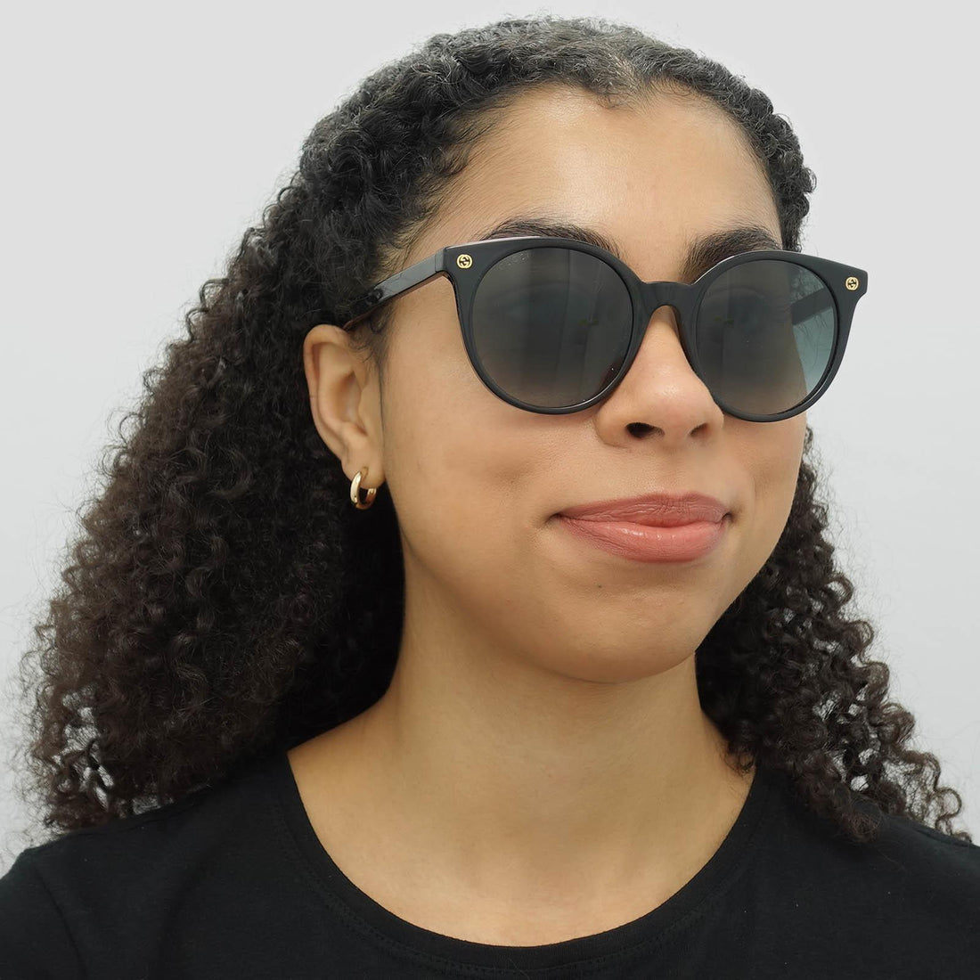 Gucci Sunglasses GG0091S 001 Black Grey Gradient