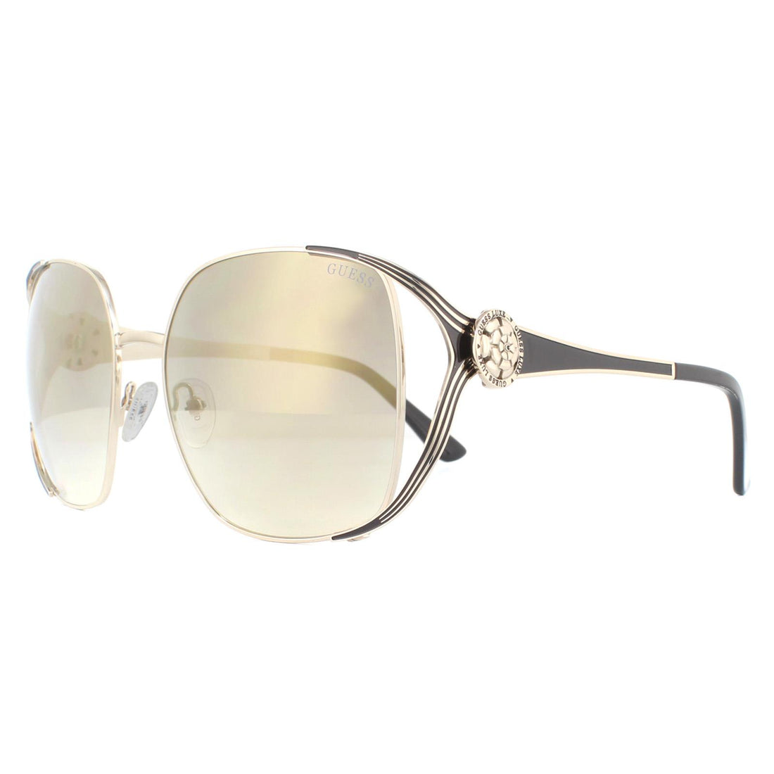 Guess Sunglasses GU7626 33C Gold Smoke Mirror