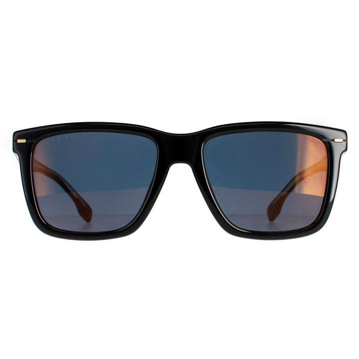 Hugo Boss Sunglasses BOSS 1317/S 807 K1 Black Brown Gold Mirrored