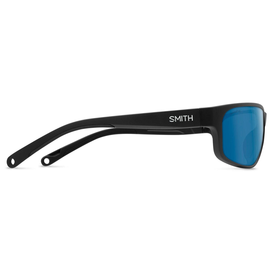 Smith Sunglasses Redding 2 124 QG Matte Black ChromaPop Polarized Blue Mirror
