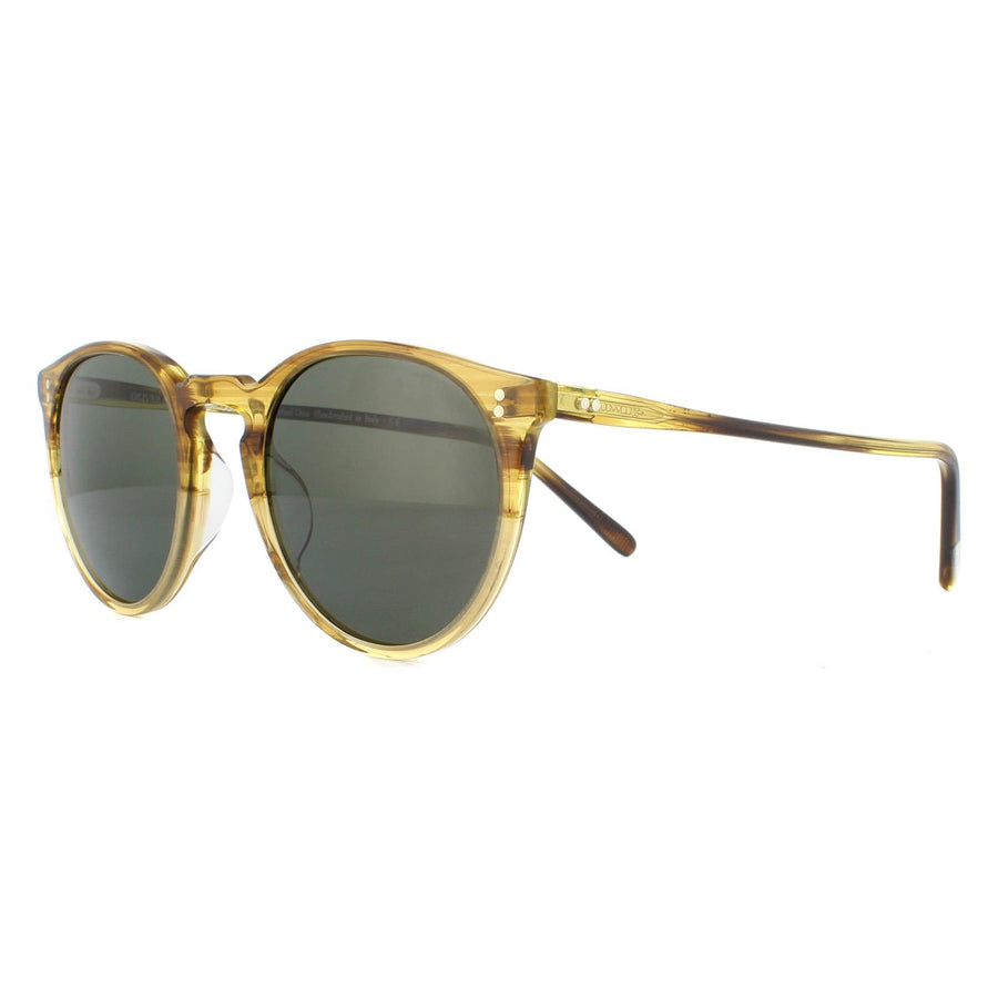 Oliver Peoples Sunglasses O'Malley OV5183S 1703P1 Canarywood Gradient G-15 Green Polarized