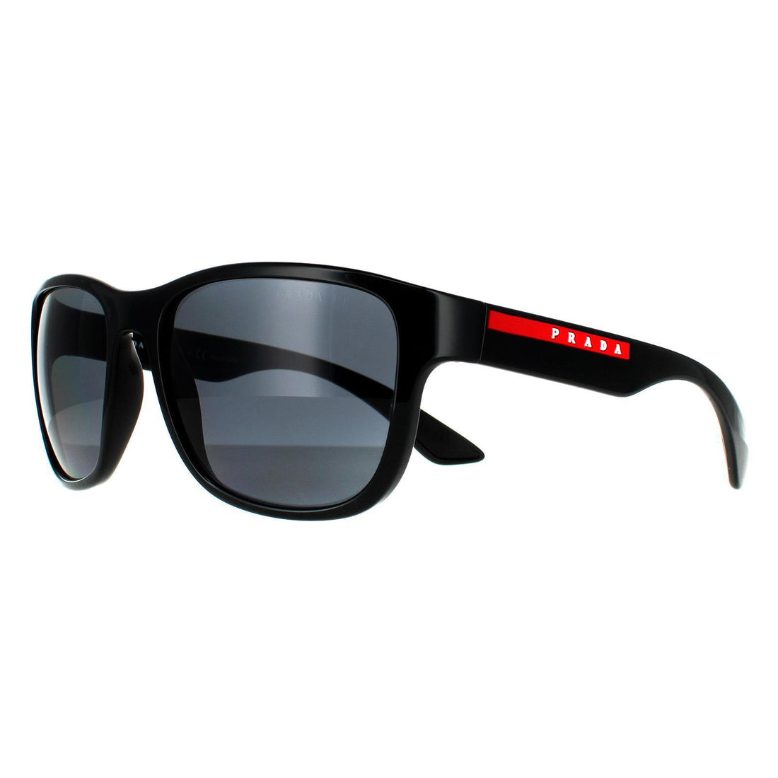 Prada Sport Sunglasses PS01US 1AB5Z1 Black Grey Polarized