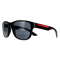 Prada Sport Sunglasses PS01US 1AB5Z1 Black Grey Polarized