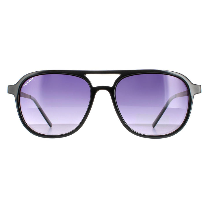 Polar Parker Sunglasses Black Grey Purple Gradient